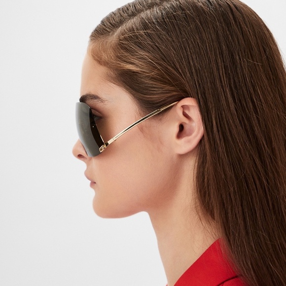 NWT GUCCI GG1560S - 001 Shield Sunglasses - Picture 5 of 10